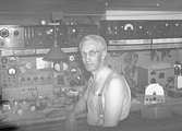 Herr Bernholm i sitt elektriska rum. Den 5 Juli 1941


