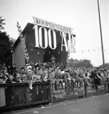 Konsum Alfa. Eldfesten på Strömvallen. Ett sekel i samverkan. Kooperationen. Den 27  Augusti 1944

