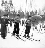 Fettisdagstävling. Skidor. År 1936

