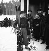 Fettisdagstävling. Skidor. År 1936
