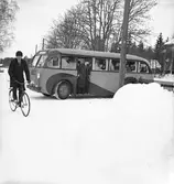 Reportage för Gefle Dagblad. Skidtävling. Distriktmästerskap och 3 milen. År 1936