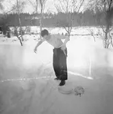 Reportage för Gefle Dagblad. Skidtävling. Distriktmästerskap och 3 milen. År 1936

