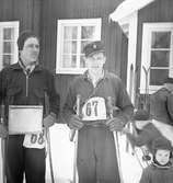 Reportage för Gefle Dagblad. Skidtävling. Distriktmästerskap och 3 milen. År 1936