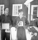 Reportage för Gefle Dagblad. Skidtävling. Distriktmästerskap och 3 milen. År 1936
