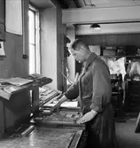 Norrlands Posten, foto av lokalerna. Juli 1937. Foto tagit fredag den 25 juni 1937