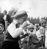 Reportage för Gefle Posten. Barnutflykt till Furuvik. September 1937




