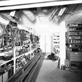 Verkstad. Den 21 januari 1957. Bilder för bok.





