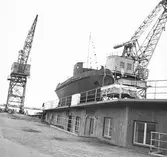 Den 7 september 1960. Gävle Varv. Stapelavlöpning. Båt nr 106.





