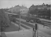 Järnvägsövergången från stadsdelen Öster