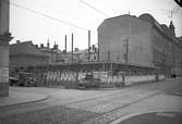 Husbygge vid hörnet i kvarteret Pechlin, Nygatan 36 och Norra Centralgatan, Gävle.