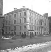 Bergii Tobakshandel. Norra Strandgatan och Norra Centralgatan.