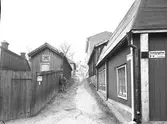 Den 1 december 1953. Vagnmakargränd mot söder.

