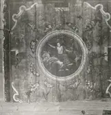 Takmålning i Dahmska huset.