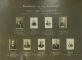 Porträttkata på brandchefer samt vice brandchefer för kalmar stads brandväsende intill fasta brandkårens organisation den 1 januari 1906.
