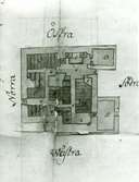 Planritning av Böda gamla kyrka. Av And. Aurell 1771.