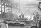 Mekanisk verkstad, gjutning pågår
Juli 1954