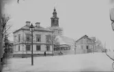 Bygge av Staffans Kyrka. Ritad av Knut Nordensköld invigd 1932 av Ärkebiskopen Erling Eiden. Staffans Församling bildadades 1916. Gudstjänsten hölls före i Staffans Hus.
