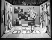 Hedmans Bokhandel. Skyltfönstertemat är 