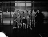Borgarskolans gymnastiksal. I.O.G.T:s Idrottsklubb. GGIK, Gävle Godtemplares Idrottsklubb, handbollslag. Målvakt Nils Engwall.
GGIK bildades maj 1906, även kallad 
