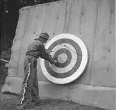 Furuviksparken invigdes pingstdagen 1936.

Nöjesfältet, badplatsen Sandvik och djurparken gjordes iordning.

Bågskytte, vid Sandvik







