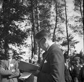 Bondeförbundet Årsstämma, Åby Gård. Bondeförbundets ordförande Axel Pehrsson-Bramstorp. Juni 1939


