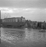 Översvämning. 18 augusti 1945