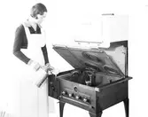 Gavleverken AB
Producerade gjutgods och ångpannor, spisar för ved- och gaseldning
vattenvärmare och gastvättmaskiner m.m.
1938 anlades ett emaljeringsverk.

Spis
