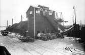 AB Gefle Kolimport. Den 31 mars 1938
Kross- och sorteringsanläggning för koks. Blev en av de stora kolfirmorna i Norrland.



