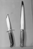 Wasa - Tryckeriet. Foto av två knivar. År 1937.
