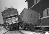 Järnvägsolycka vid hamnen. 1947. Reportage för Gefle Dagblad.