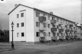Nya hus vid Brunnsgatan i Gävle. 1947. Reportage för Arbetarbladet.