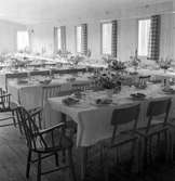 Stagårdens matsal, ca 1945. Stagårdens kursgård ägdes en gång av militären.
