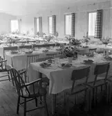 Stagårdens matsal, ca 1945. Stagårdens kursgård ägdes en gång av militären.
