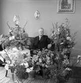 Herr Ludvig Emanuel Jakobsson 90-åriga födelsedag, Korsnäs. Juli 1945. Fotot tagit i hemmet.