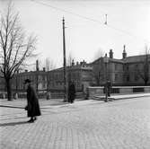Södra och Norra Kungsgatan. Kungsbron. 1945. På Södra Strandgatan 