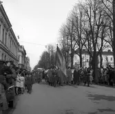 1 maj demonstration i Gävle. 1945.