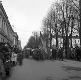 1 maj demonstration i Gävle. 1945.
