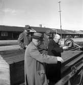 Hamnutredning. Besök i Gävle hamn. 15 juni 1945.