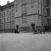 Radiomast på Brynässkolan. Oktober 1945.