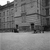 Radiomast på Brynässkolan. Oktober 1945.