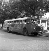 GDG-bussar under Gävleutställningen. Juli 1946.
