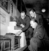 Hantverkare på museet. 16 november 1952.