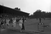 Distriktsmästerskap, allmän idrott på Strömvallen.          2 juli 1953.
