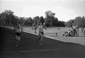 Gästrikland - Hälsingland. Friidrott på Strömvallen.         26 juli 1953.
