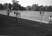 Gästrikland - Hälsingland. Friidrott på Strömvallen.         26 juli 1953.
