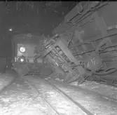 SJ krock på stationsområdet. 24 februari 1953.
