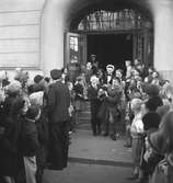 Studentexamen på Högre Allmänna Läroverket (Vasaskolan). 11 maj 1953.