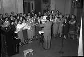 Concordiakören sjunger på lasarettet, 14 maj 1953.