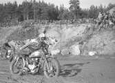 Motorcrosstävling i Valbo. 27 september 1953.