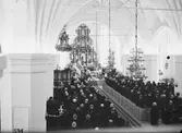 Landshövding Lübecks begravning i Heliga Trefaldighets Kyrka i Gävle. 19 februari 1941.
